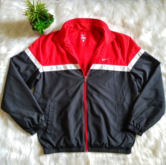 nike red blue white jacket